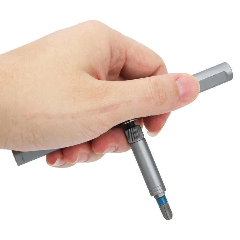 24-in-1 Ratchet Screwdriver Set with S2 alloy steel bits and compact handle