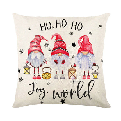Festive Christmas pillow covers with snowflake pattern for cozy home decor