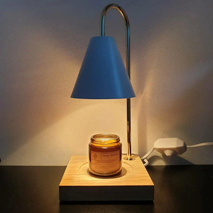 Elegant aromatherapy lamp with a curvy, semi-matte stem design for soothing scents and soft lighting