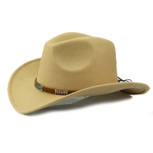 Woolen Denim Cowboy Hat in various colours showcasing European and American style
