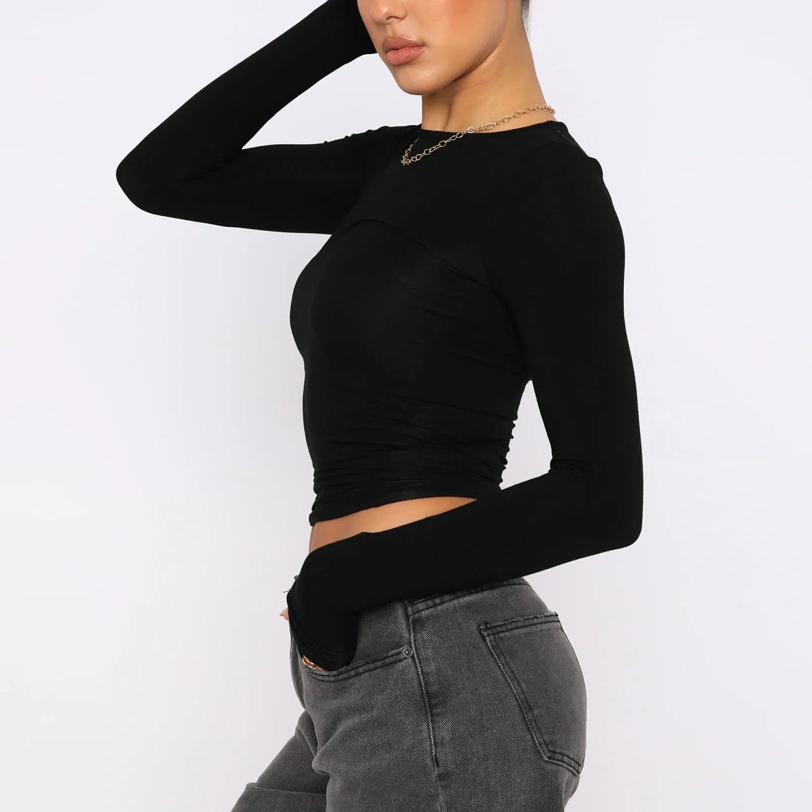 Stylish women's polyester pullover tops in a variety of colours and sizes