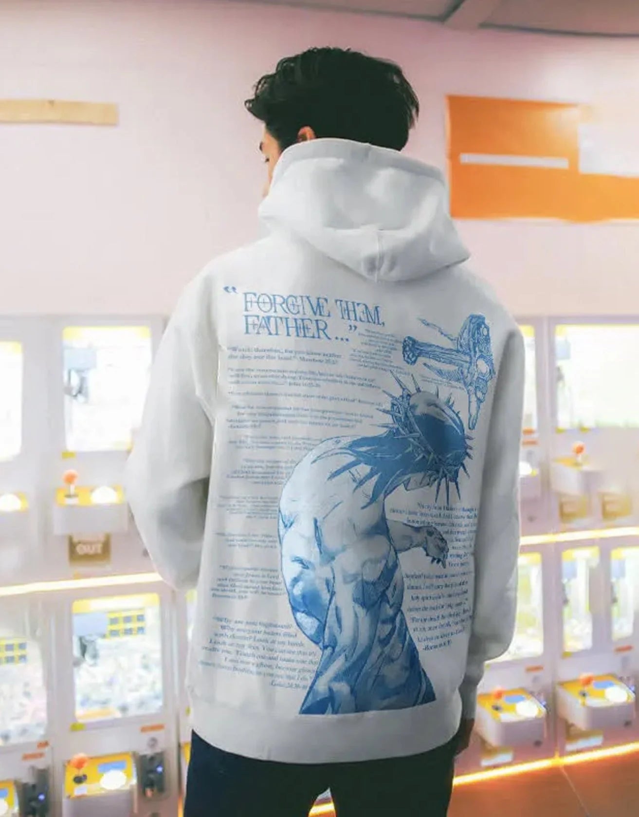 Men's and Women's Casual Printed Hooded Sweater in various colours and sizes