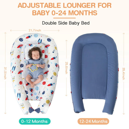 Premium Baby's Crib with soft cotton sleeve and memory foam core for comfortable sleep