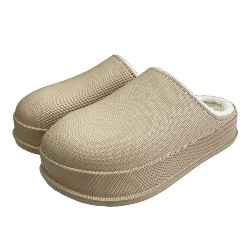 EVA waterproof non-slip warm home cotton slippers in various colours