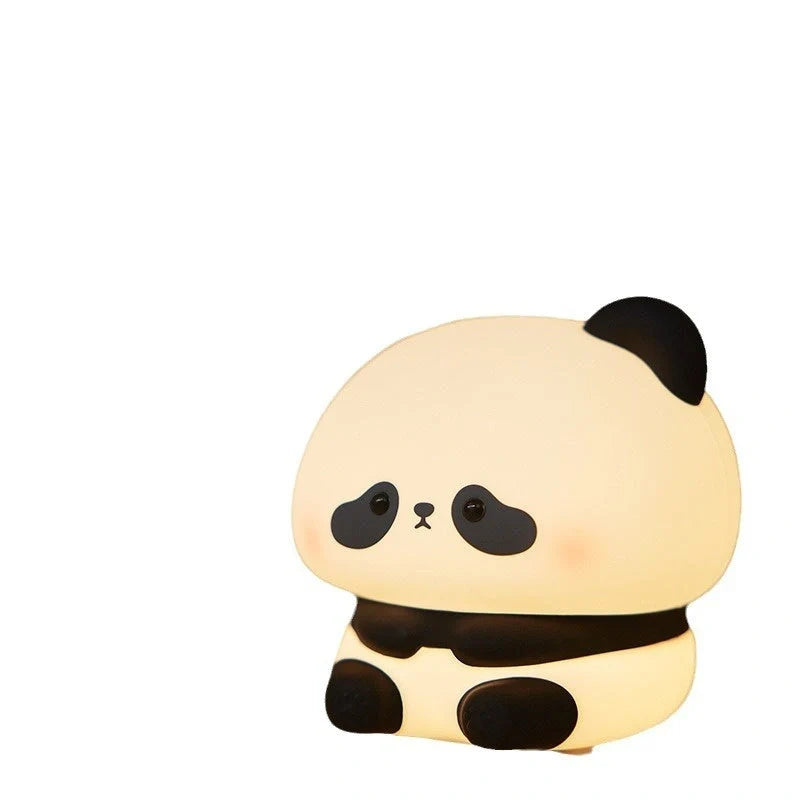 Adorable USB rechargeable panda LED night light with touch control and adjustable colours