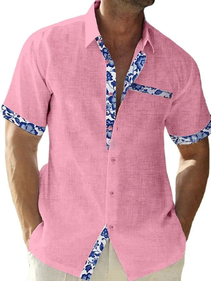 Stylish men's vacation shirts in various colors, made from breathable polyester fabric for a comfortable and fashionable seaside getaway.