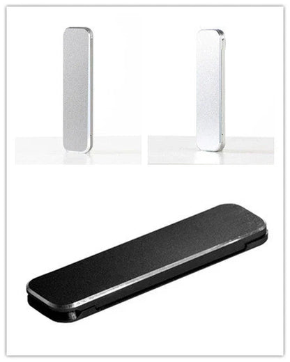 Premium aluminum alloy folding smartphone stand with adjustable viewing angle and one-second unfolding design