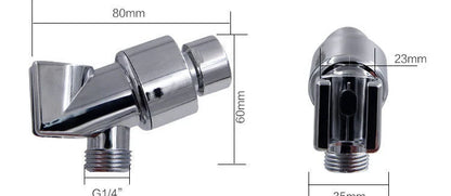 A high-pressure shower head with a stop button, cotton filter, and powerful water pressure for a luxurious bathing experience.