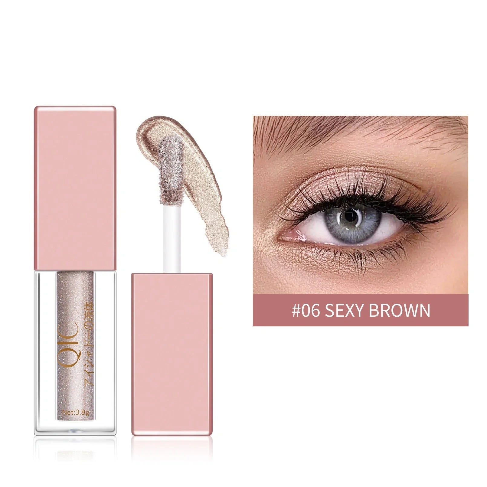 Liquid Eyeshadow with Diamond Pearlescent Finish in various colors
