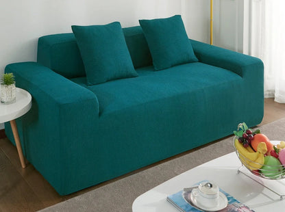 Waterproof polar fleece sofa slipcover in various colours protecting your living room furniture