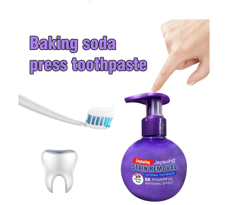 Premium Blueberry Whitening Toothpaste with Baking Soda - Naturally Refreshing Oral Care Solution