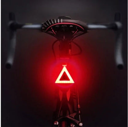 Rechargeable bicycle rear light with bright LED illumination for enhanced cycling safety and visibility