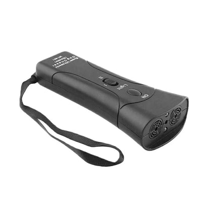 3-in-1 Anti Barking Dog Training Device with ultrasonic repeller and LED flashlight