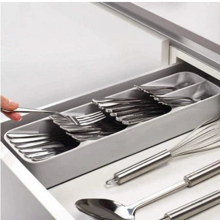 Innovative Drawer Organiser with separate compartments for efficient kitchen storage and organisation