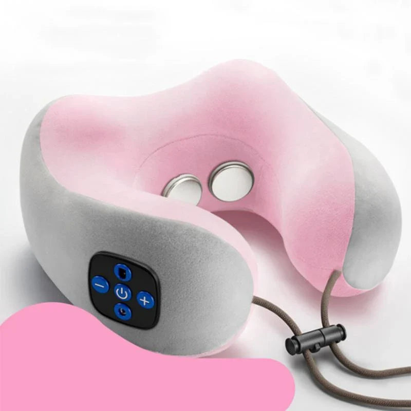 Luxurious Therapeutic Neck and Shoulder Massager with Premium Velvet Exterior and Customisable Massage Settings