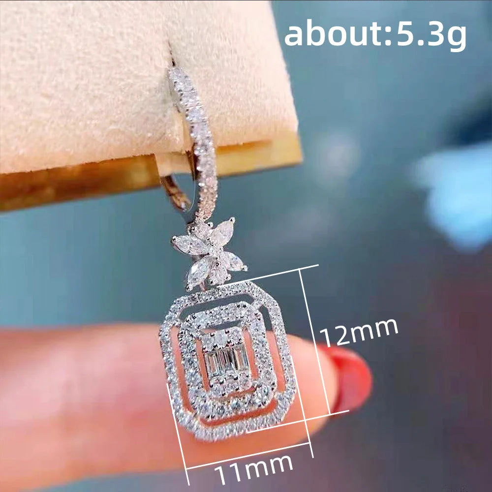 Elegant zirconia bow earrings for women, perfect for any occasion