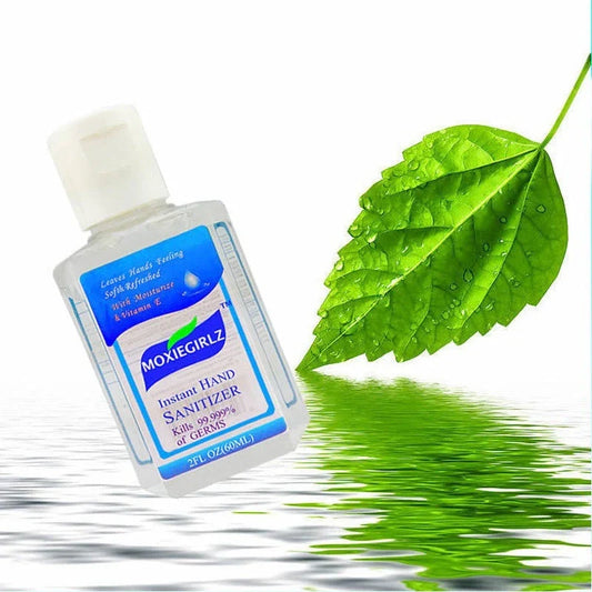 Compact, antimicrobial hand sanitizer with 60ml capacity and sleek, portable design