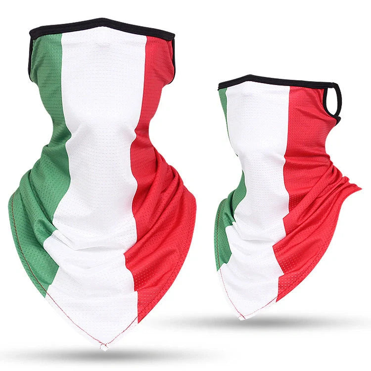 Breathable face guard thin tubular ring scarf in various colours for sun protection