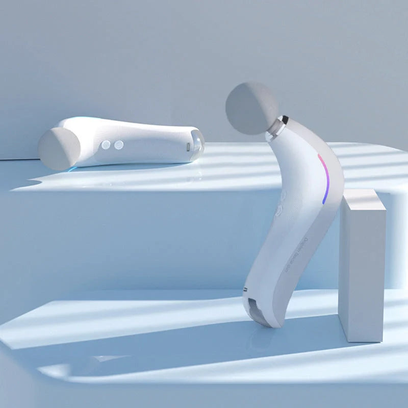 Electric Massage Gun with LCD display and three massage heads for deep tissue therapy