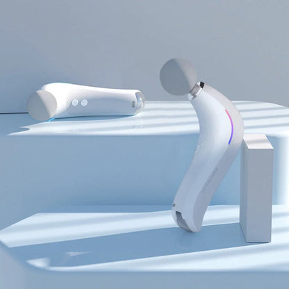 Electric Massage Gun with LCD display and three massage heads for deep tissue therapy