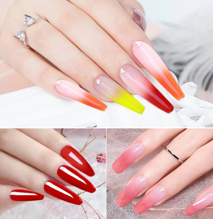 15g Coloured Crystal Nail Extension Glue for vibrant, durable nail art