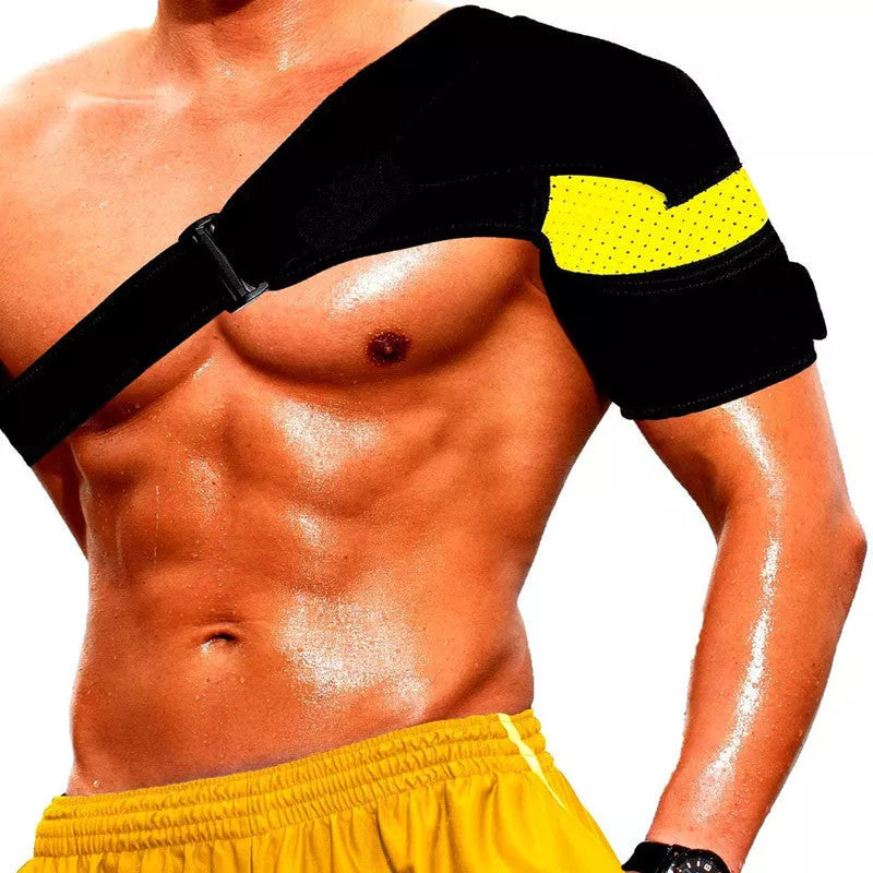 Breathable neoprene sports shoulder pads in various colours with ice pack compatibility