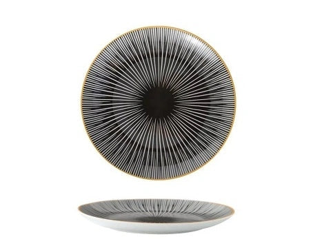 8-inch Nordic style geometric ceramic plate for modern dining