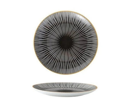 8-inch Nordic style geometric ceramic plate for modern dining