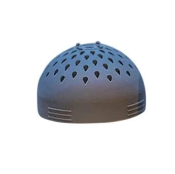 Silicone mini kitchen colander in white and green, perfect for filtering small items