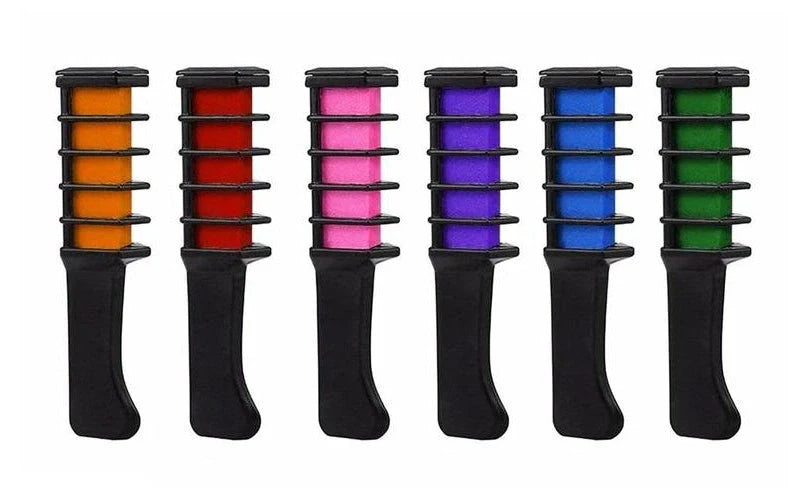 Temporary mini disposable hair colour crayons with brush for vibrant, temporary hair styling