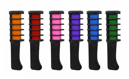 Temporary mini disposable hair colour crayons with brush for vibrant, temporary hair styling