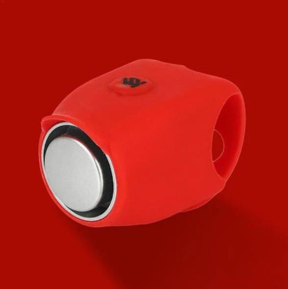 Powerful 120 dB bicycle siren with 6 customisable sound modes, made of premium silica gel for durable and waterproof performance