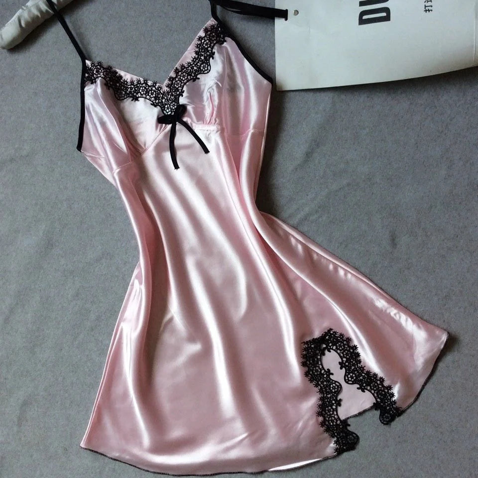 Silk sling pajamas in various colours for summer comfort