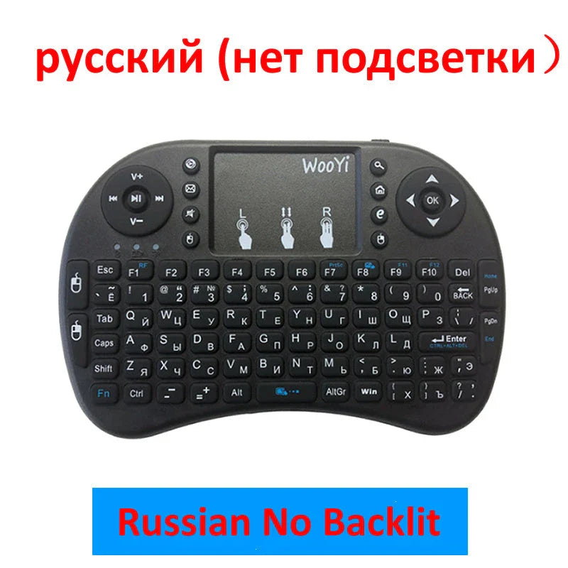 Sleek wireless mini keyboard with touchpad, versatile connectivity for smart TVs, PCs, and more