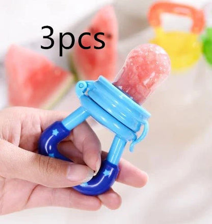 Versatile silicone pacifier with secure design to provide a safe and comfortable feeding experience for babies