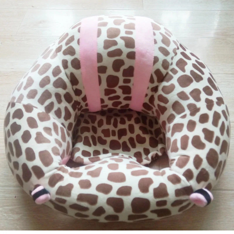 Baby Learning Seat Plush Toy Safety Dining Chair in various colors