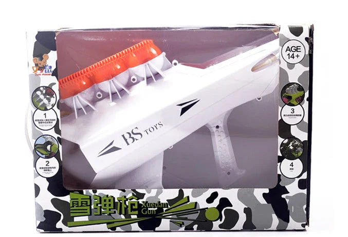 Robust snowball launcher with various colour options for outdoor winter fun and snow activities