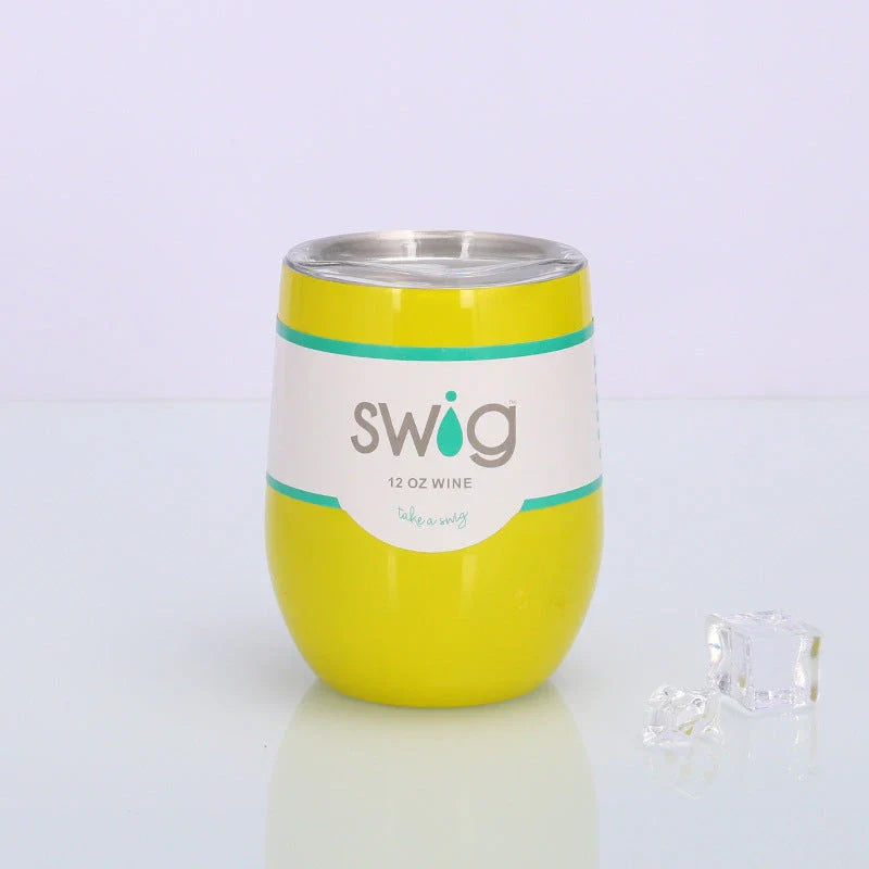 Premium Stainless Steel Insulated Wine Tumbler in Various Vibrant Colors - 12 oz Capacity, Vacuum Sealed Design