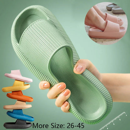 Women's premium EVA slippers in various colors and sizes, featuring soft, cushioned soles and durable non-slip design.