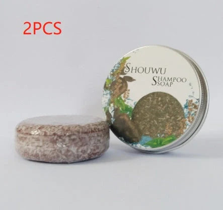 Revitalising Herbal Shampoo Bars with Polygonum and Ginseng for nourished, healthy-looking hair