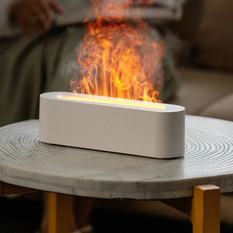 Flame Ambiance Ultrasonic Diffuser with Soothing Aromatherapy and Realistic LED Fire Effect
