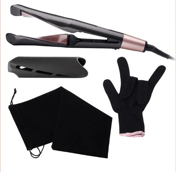 2-in-1 Professional Hair Straightener and Crimper with adjustable temperature settings