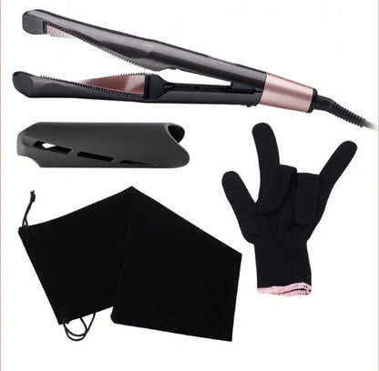2-in-1 Professional Hair Straightener and Crimper with adjustable temperature settings