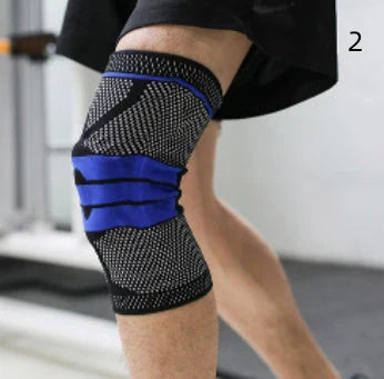 Protective Sports Knee Sleeves for Running and Fitness made of durable nylon material with adjustable strap for customized fit