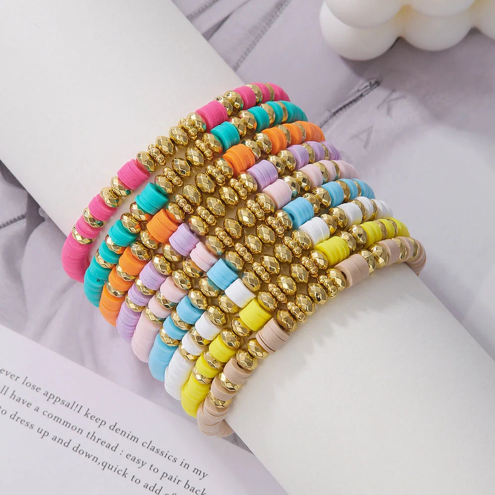 Stylish Bohemian 9 Bracelets Set for summer beach outings and festivals