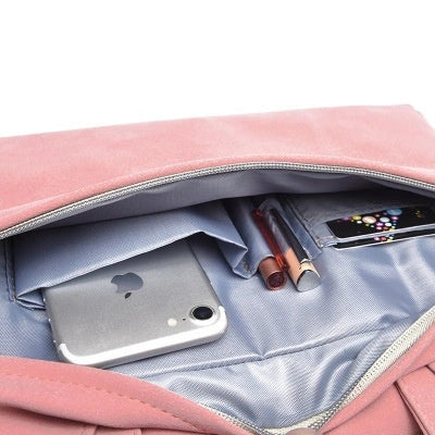 Stylish waterproof PU leather laptop bag for MacBook Air with removable shoulder strap