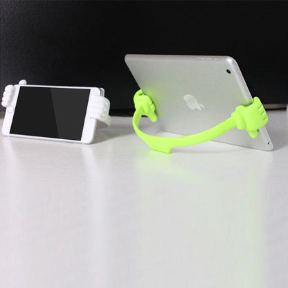 Versatile Thumbs-Up Phone Stand: A compact, adjustable phone holder with a playful, hands-free design for smartphones and tablets