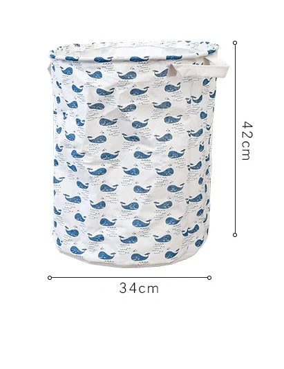 European-style cotton and linen dirty clothes basket in various designs