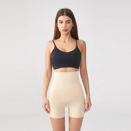 High Top Sports Shaping Pants Plus Size Seamless in Black and Skin Colour