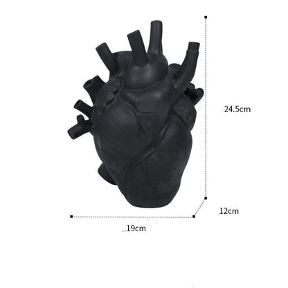 Nordic style heart-shaped dry vase for desktop decoration in various colours